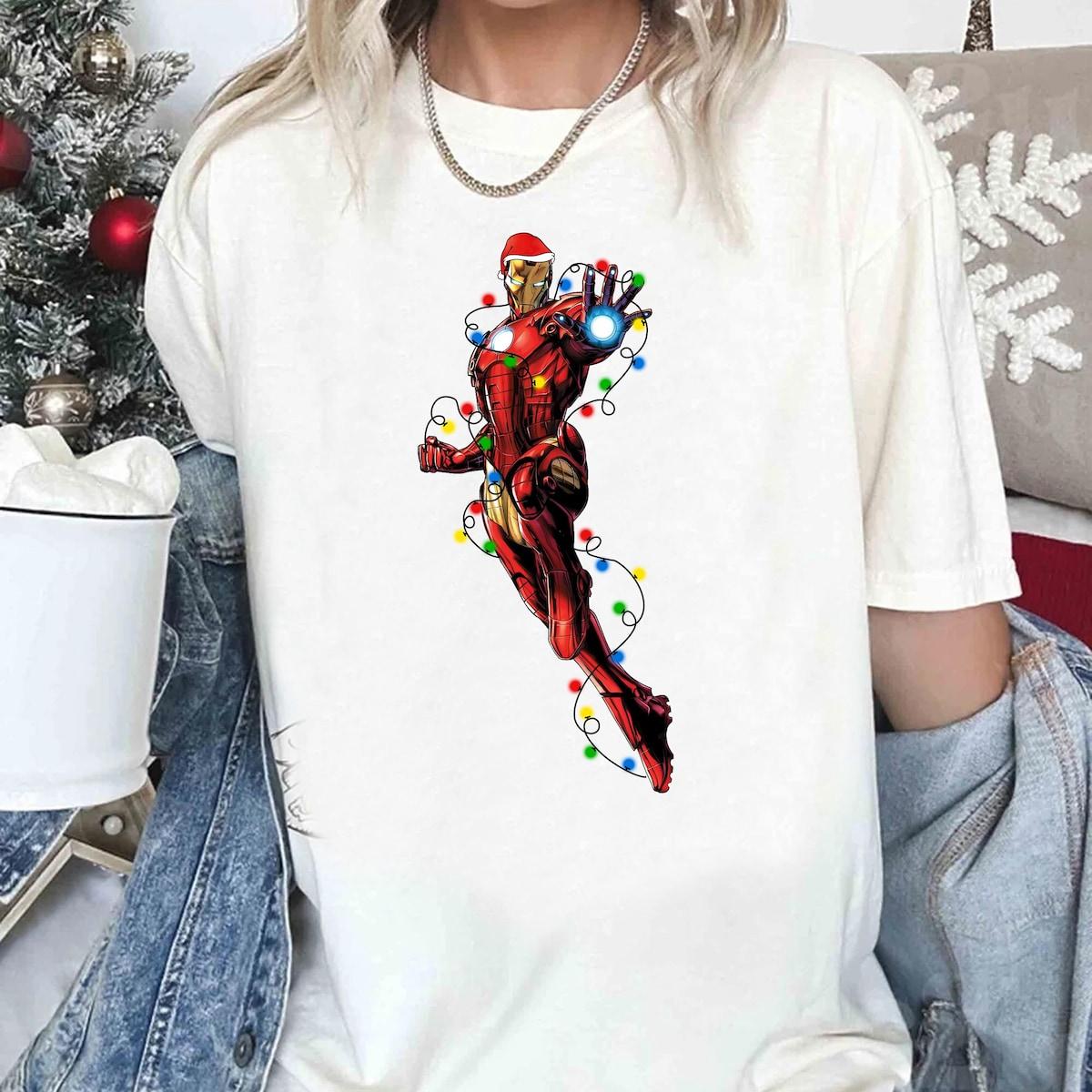 Marvel Iron Man Christmas Lights Shirt 2