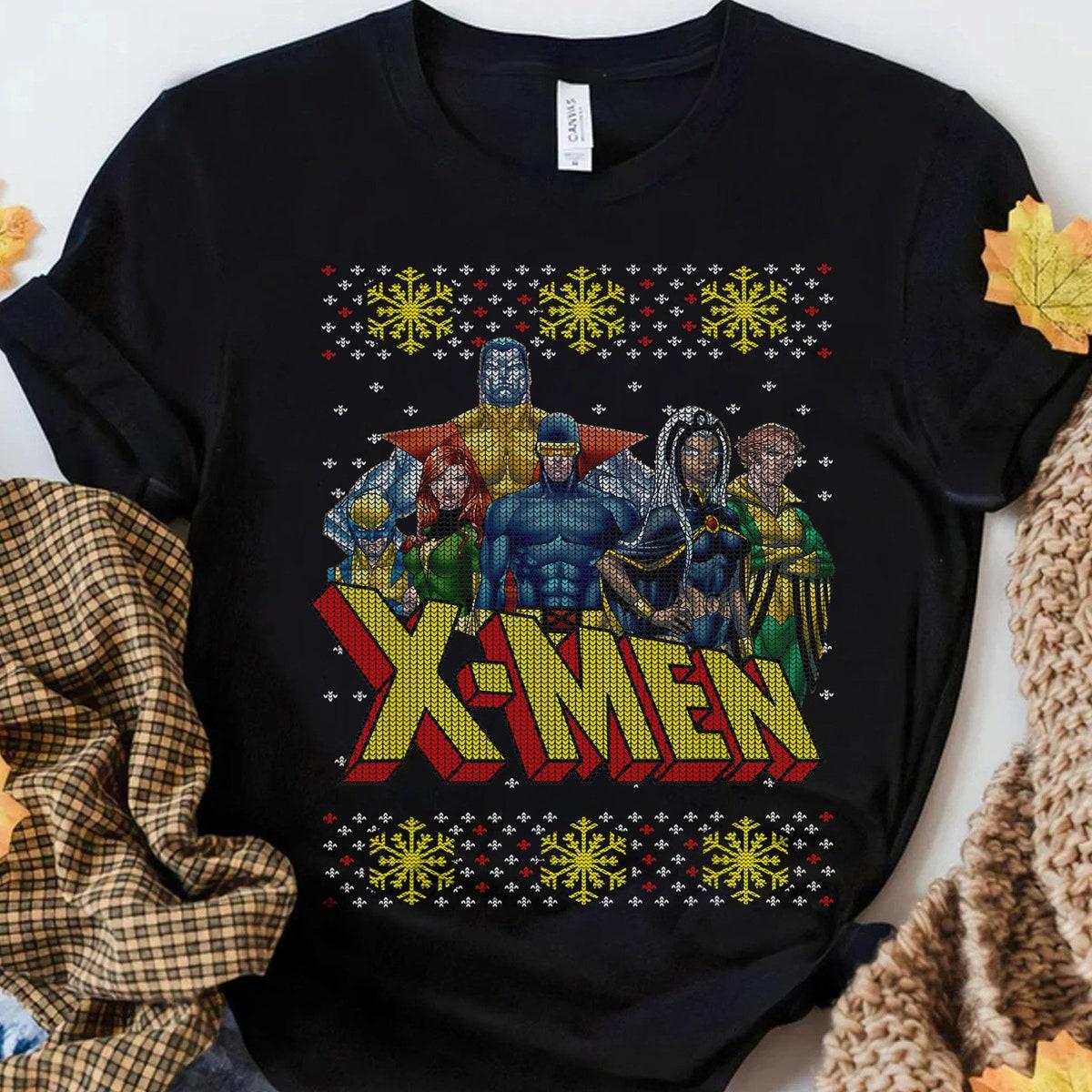 Marvel X men Group Ugly Christmas Shirt 2