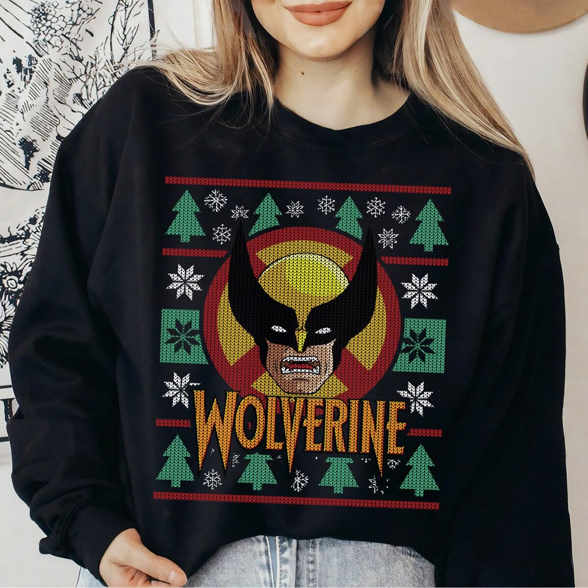 Marvel X men Wolverine Holiday Ugly Shirt 2