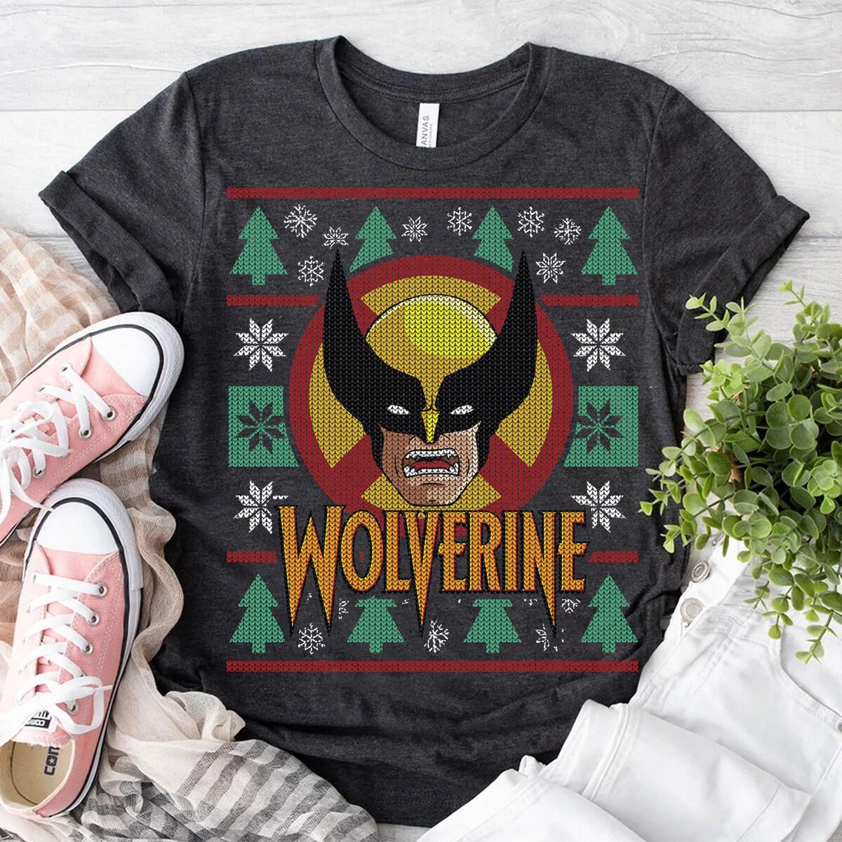 Marvel X men Wolverine Holiday Ugly Shirt 3