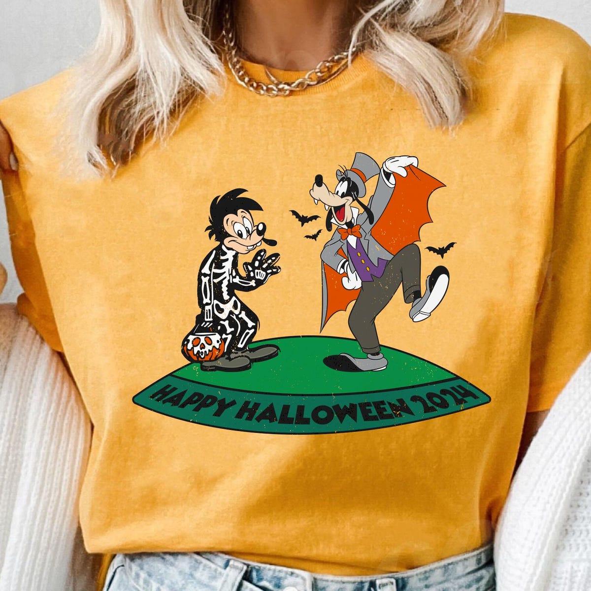 Max Goof And Goofy Dracula Halloween Costume Shirt 3