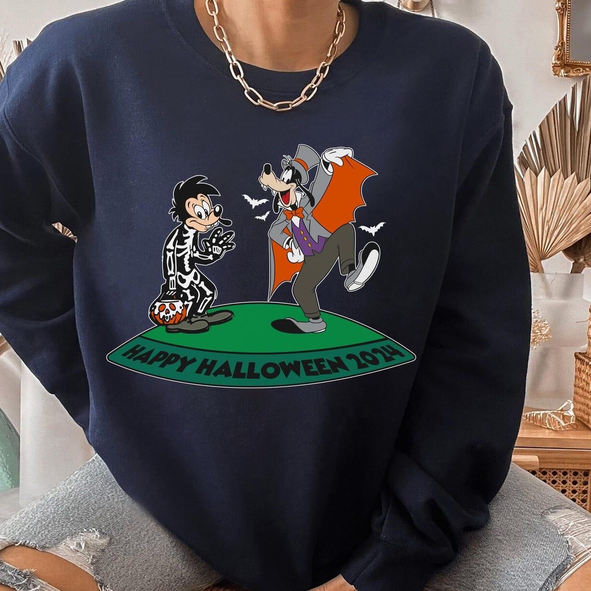 Max Goof And Goofy Dracula Halloween Costume Shirt 4