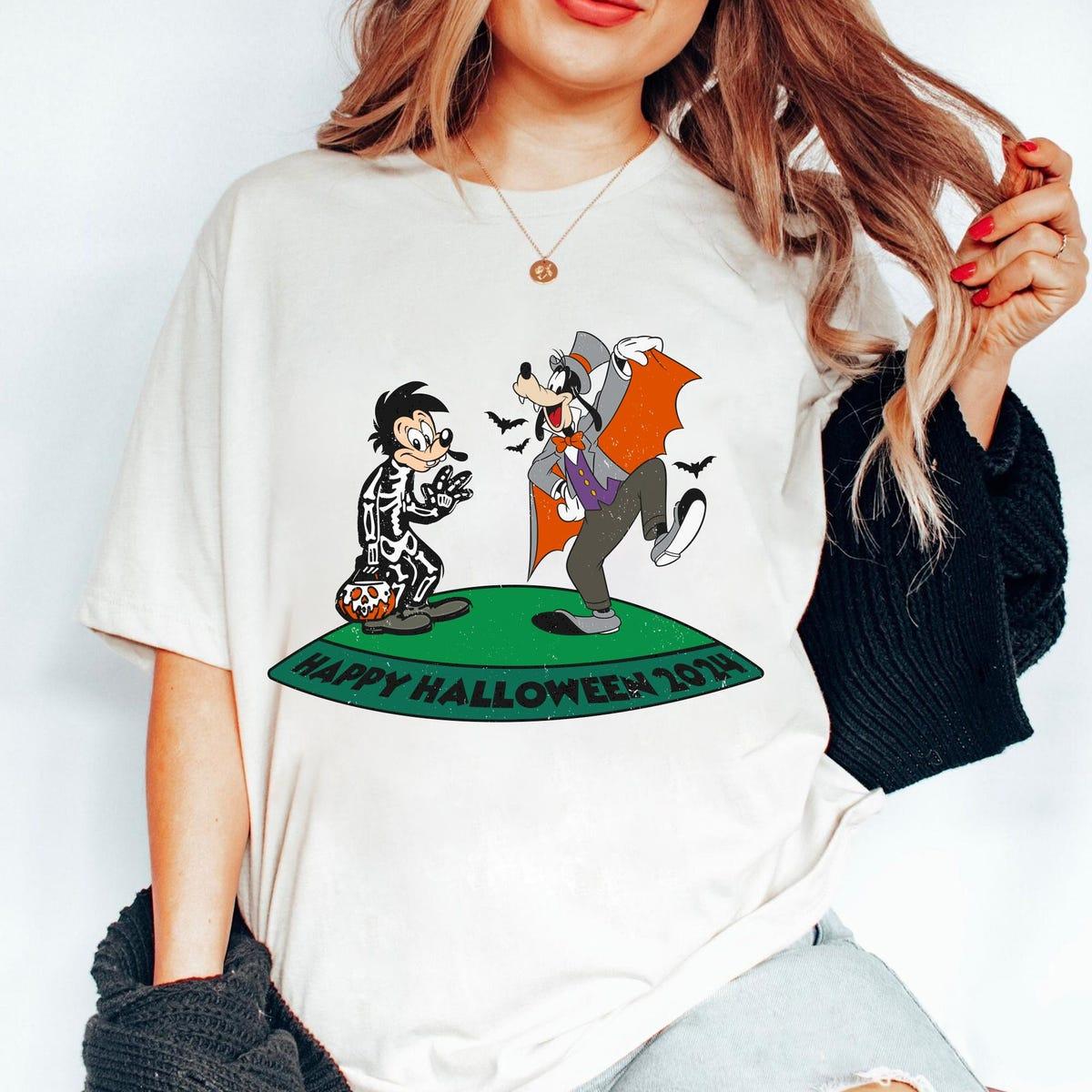 Max Goof And Goofy Dracula Halloween Costume Shirt 6