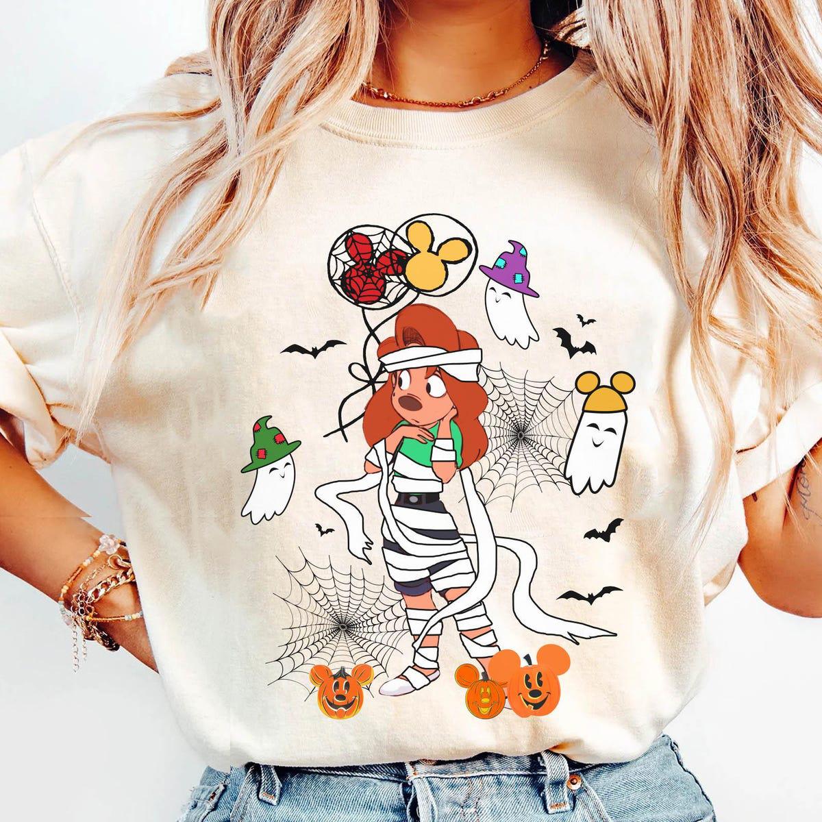 Max Roxanne Mummy Mickey Balloon Pumpkin Matching Shirt 2