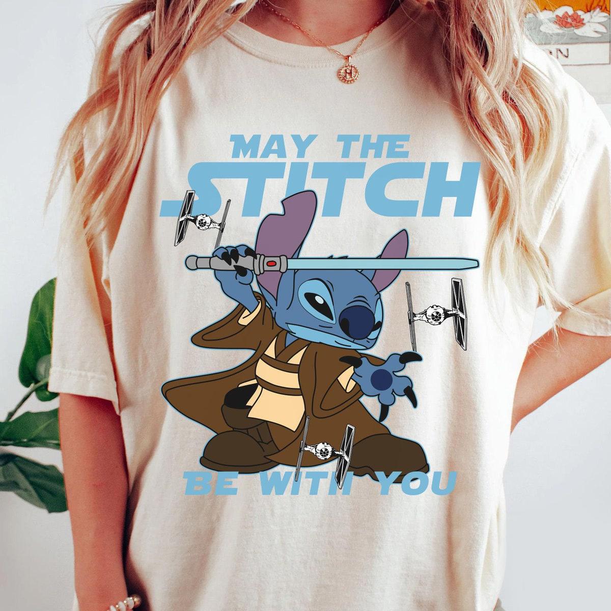 May The Stitch Be With You Lilo And Stitch Disney Shirt 1