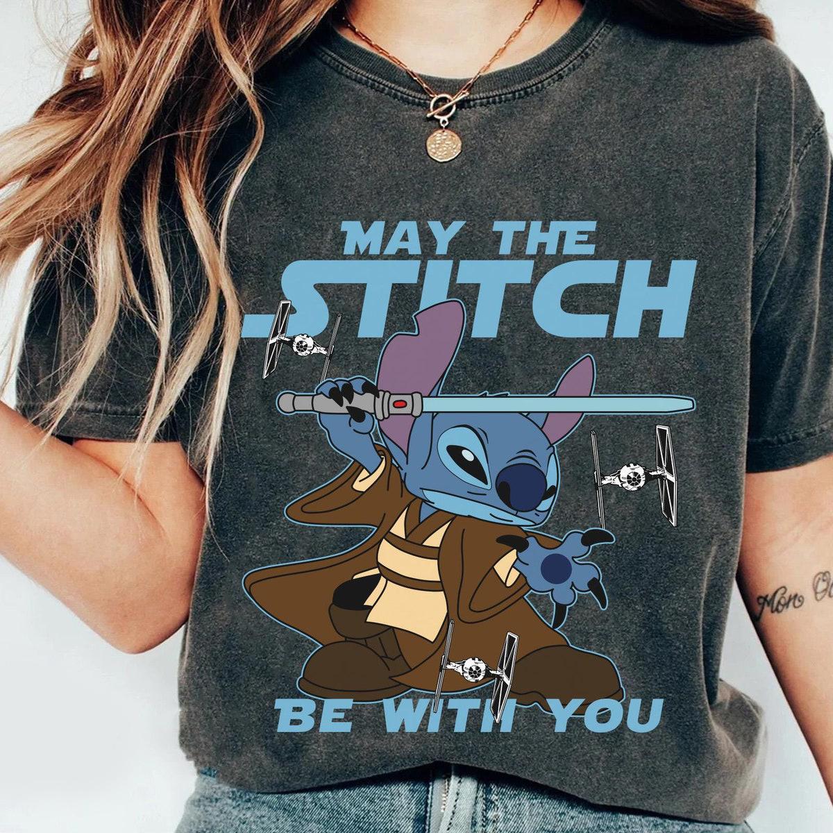 May The Stitch Be With You Lilo And Stitch Disney Shirt 4