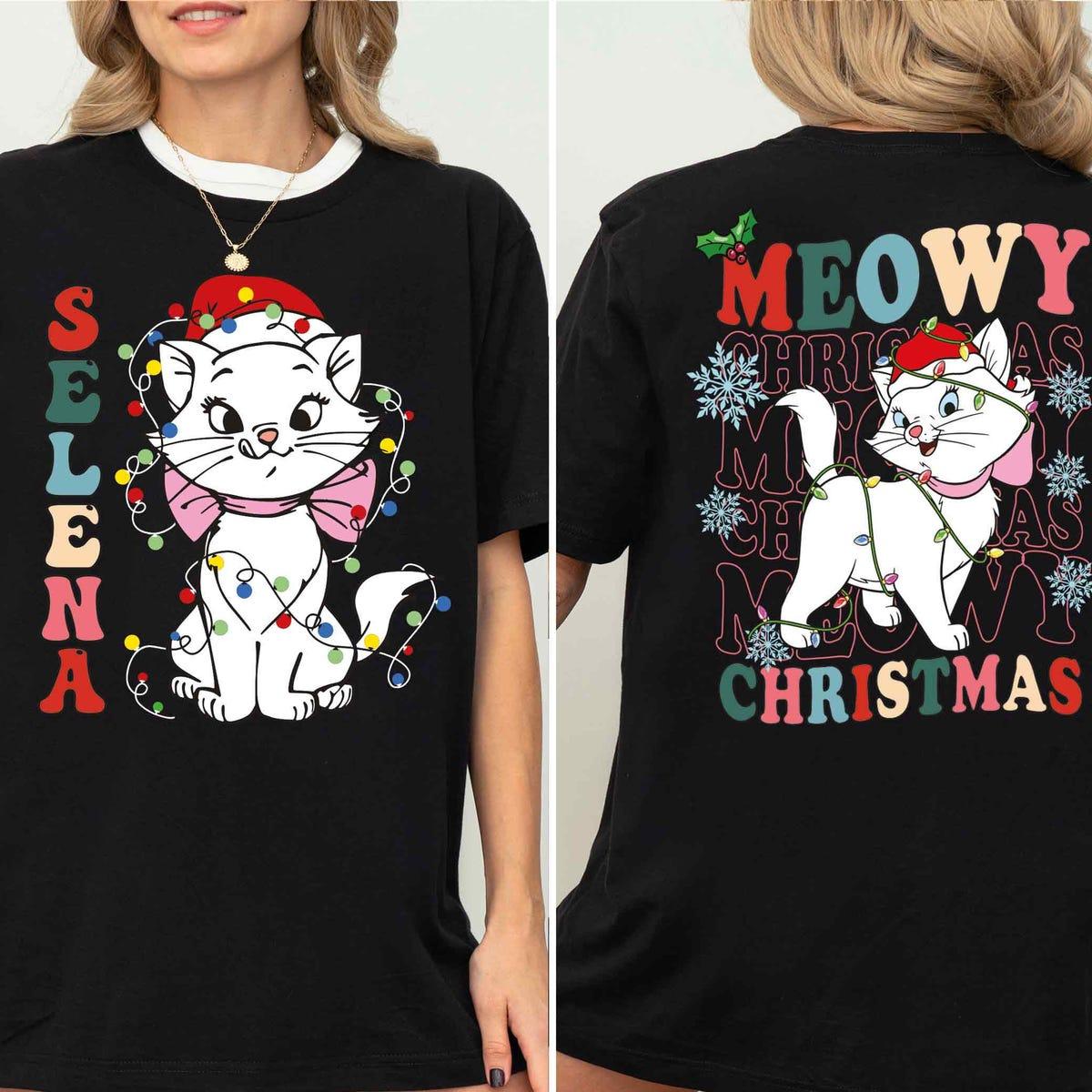 Meowy Christmas Aristocats Marie X mas Shirt 1