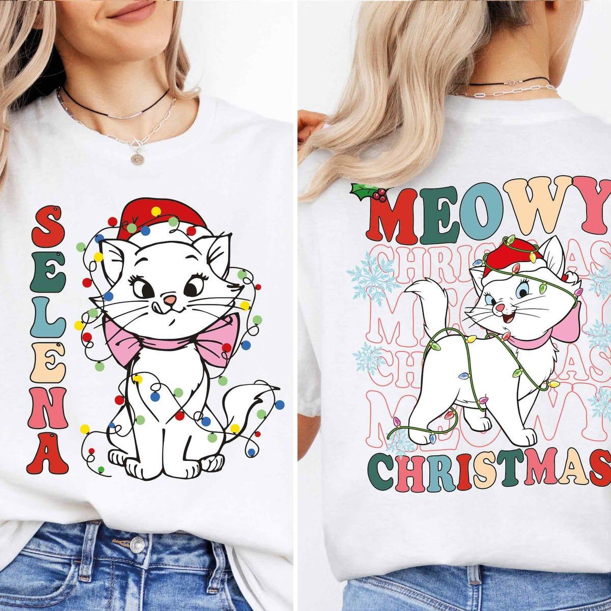 Meowy Christmas Aristocats Marie X mas Shirt 2