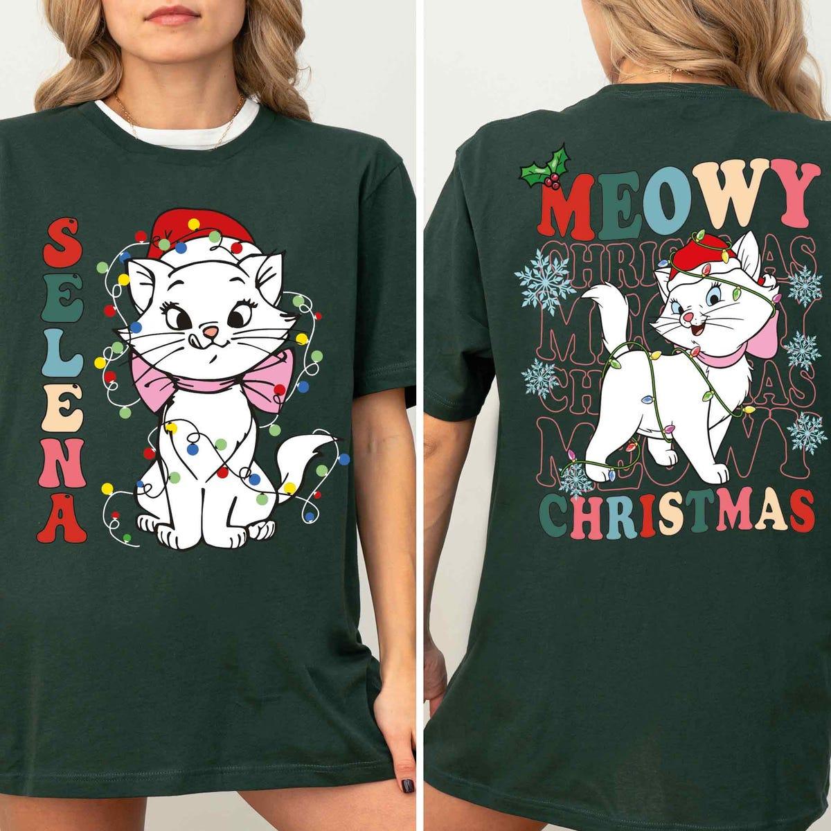 Meowy Christmas Aristocats Marie X mas Shirt 6