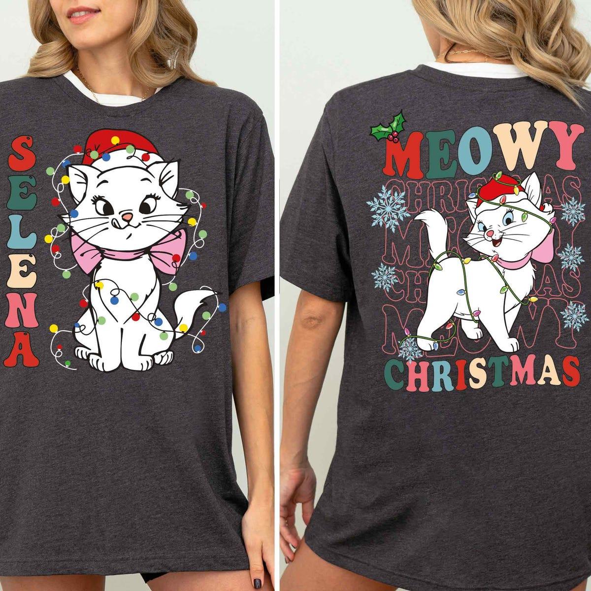 Meowy Christmas Aristocats Marie X mas Shirt 7