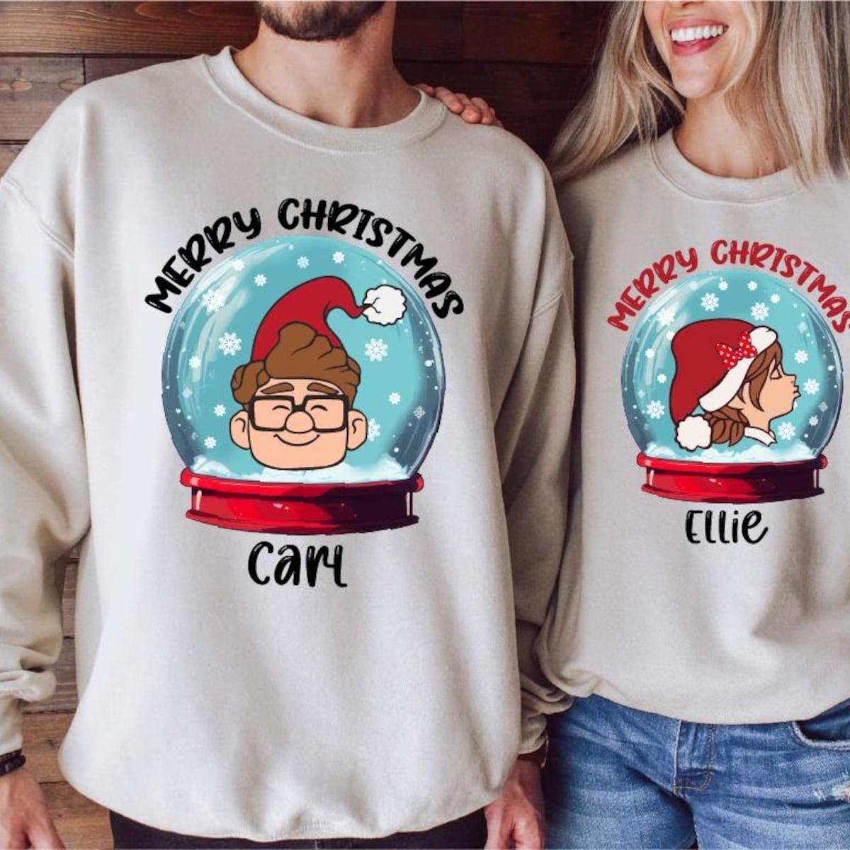 Merry Christmas Carl Ellie Couples Matching Shirt 1