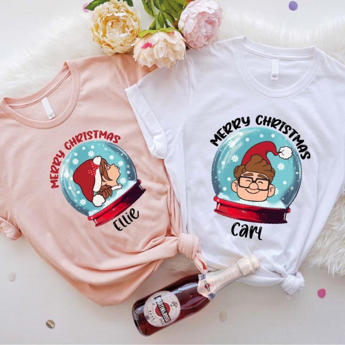 Merry Christmas Carl Ellie Couples Matching Shirt 4