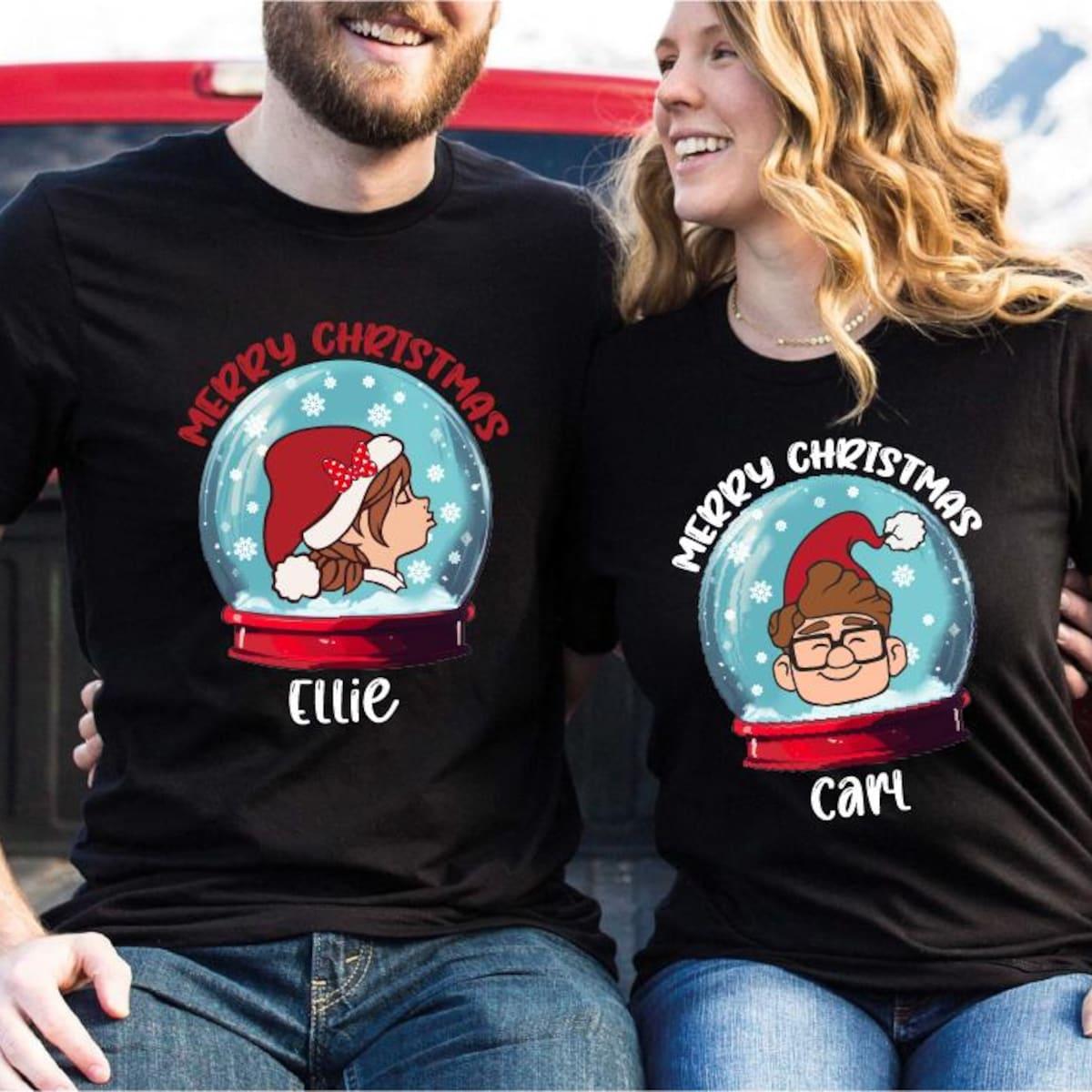 Merry Christmas Carl Ellie Couples Matching Shirt 5