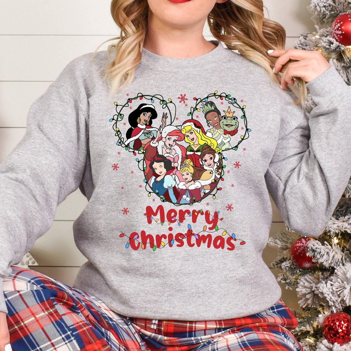 Merry Christmas Disney Princesses Shirt 2