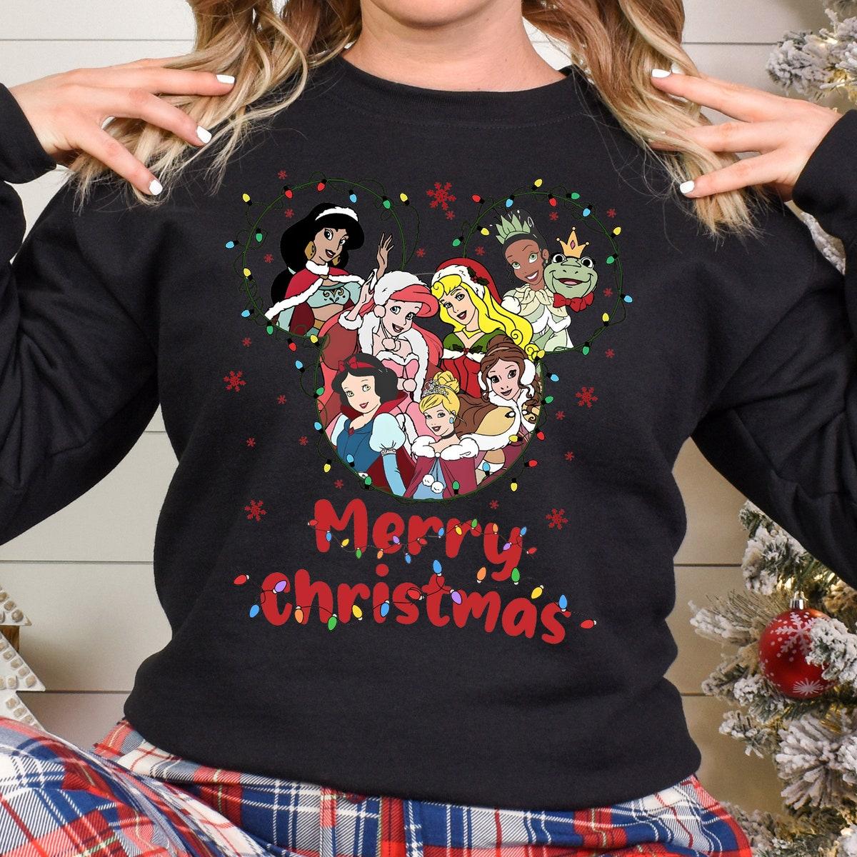 Merry Christmas Disney Princesses Shirt 5