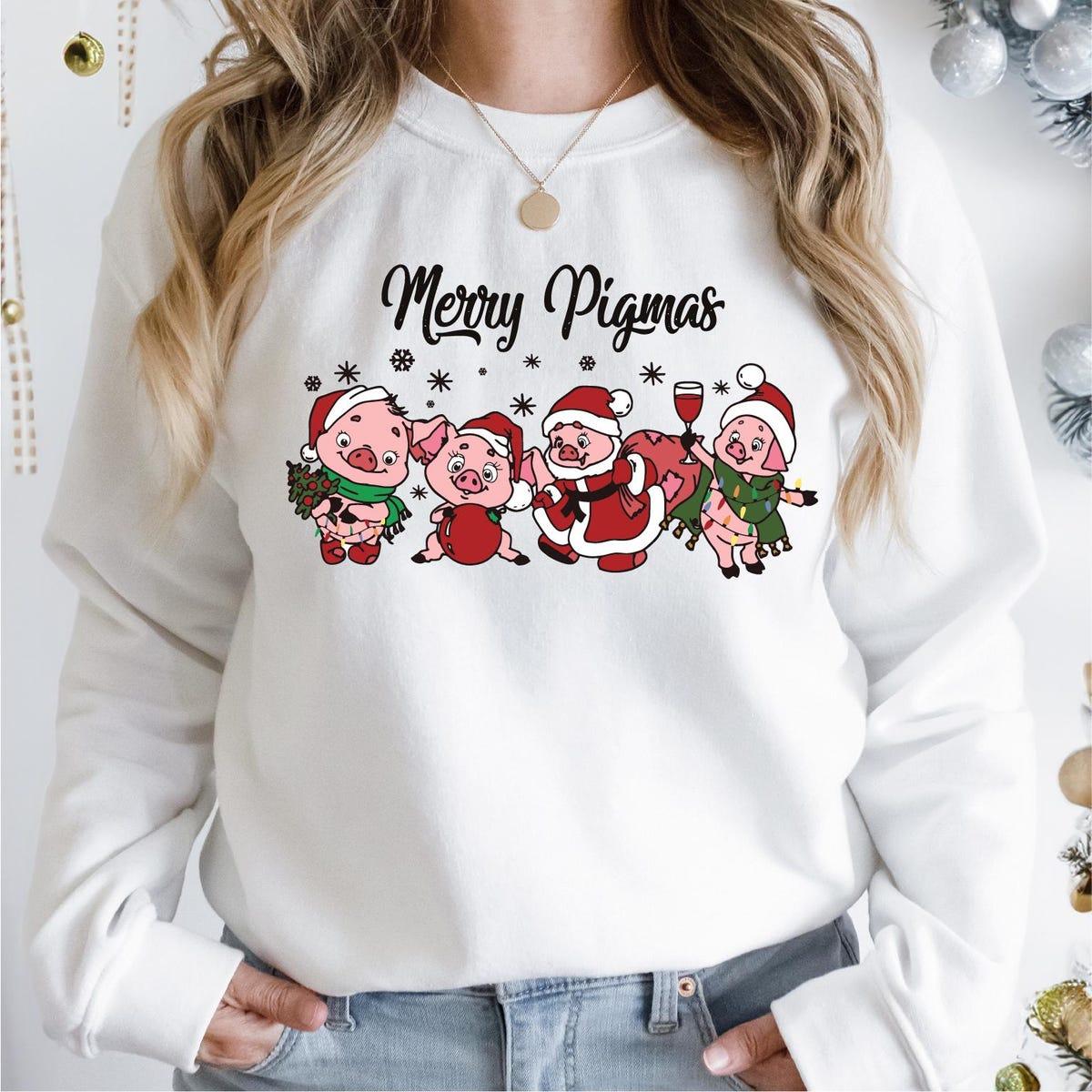 Merry Pigmas Christmas Pig Shirt 1