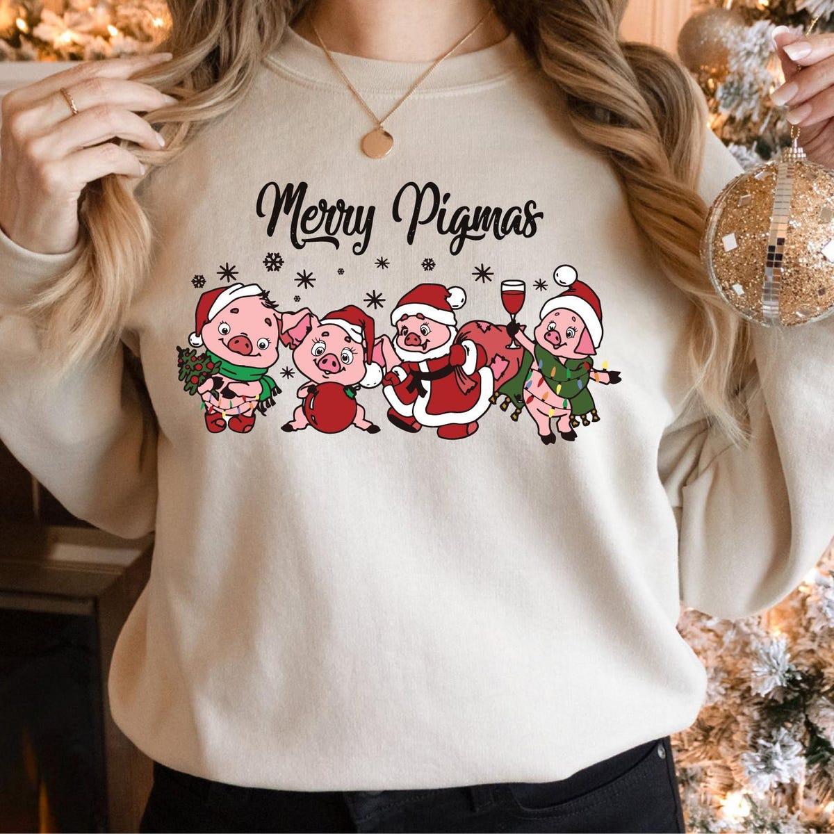 Merry Pigmas Christmas Pig Shirt 3