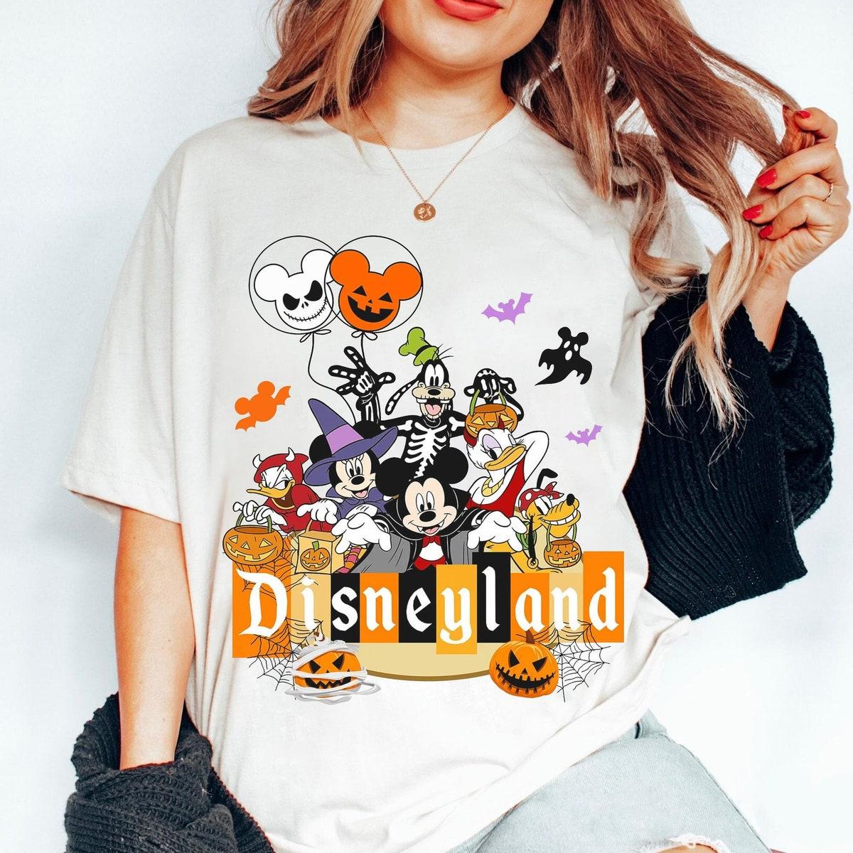 Mickey And Friends Disneyland Halloween Balloon Shirt 1