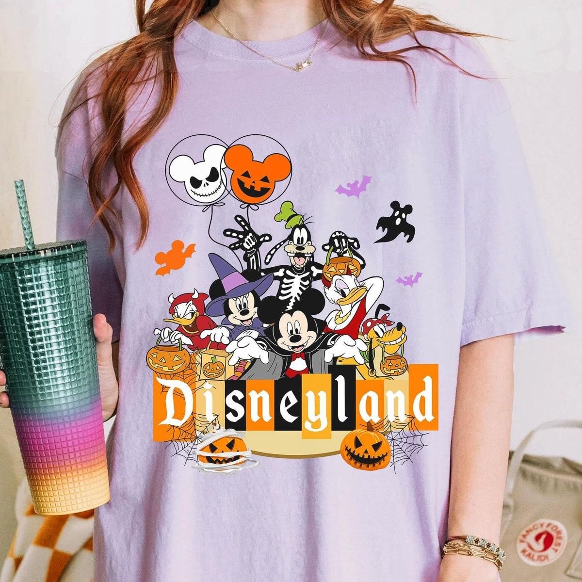 Mickey And Friends Disneyland Halloween Balloon Shirt 3