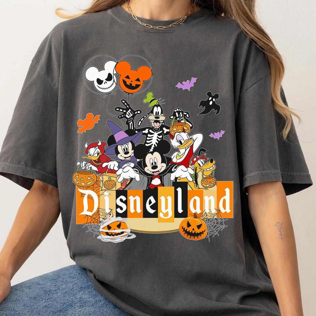 Mickey And Friends Disneyland Halloween Balloon Shirt 4