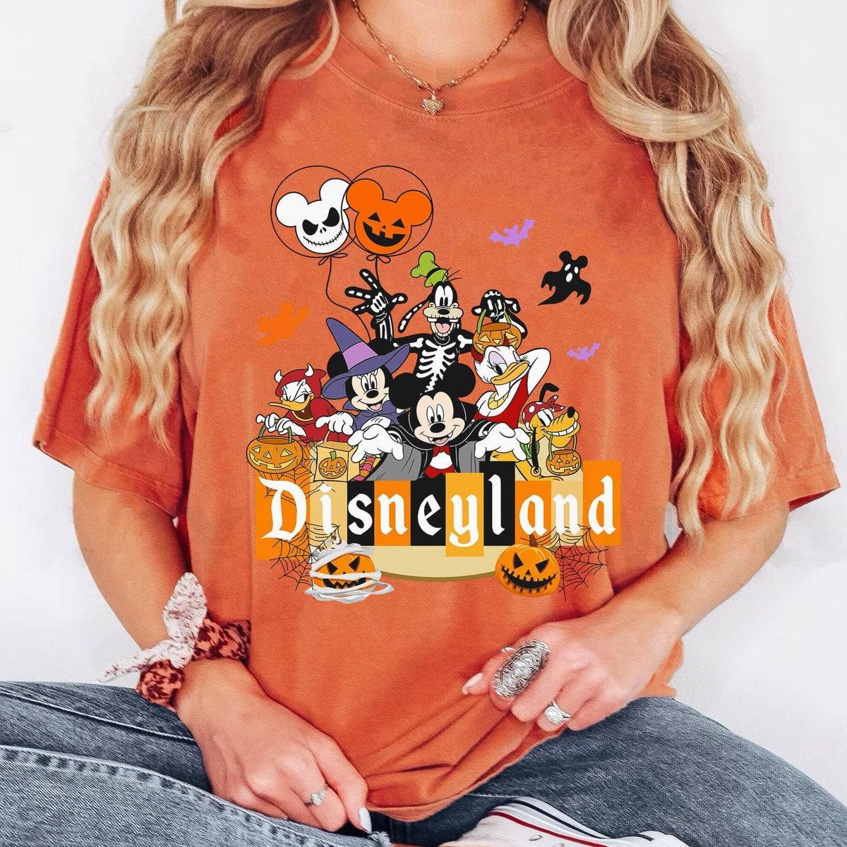 Mickey And Friends Disneyland Halloween Balloon Shirt 5