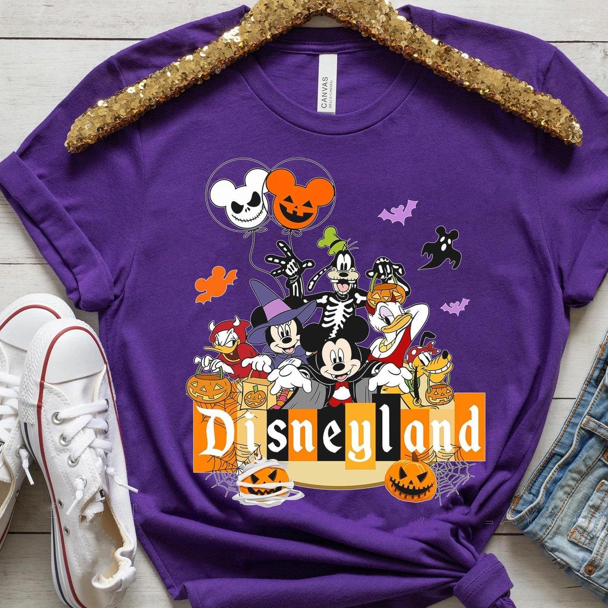 Mickey And Friends Disneyland Halloween Balloon Shirt 6