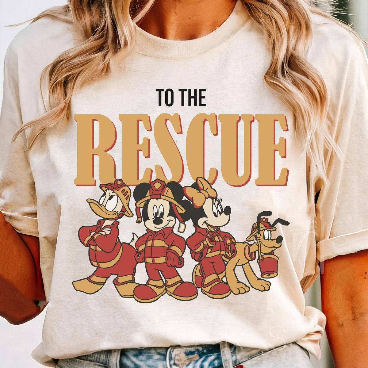 Mickey And Friends Firefighters To The Rescue Shirt 1