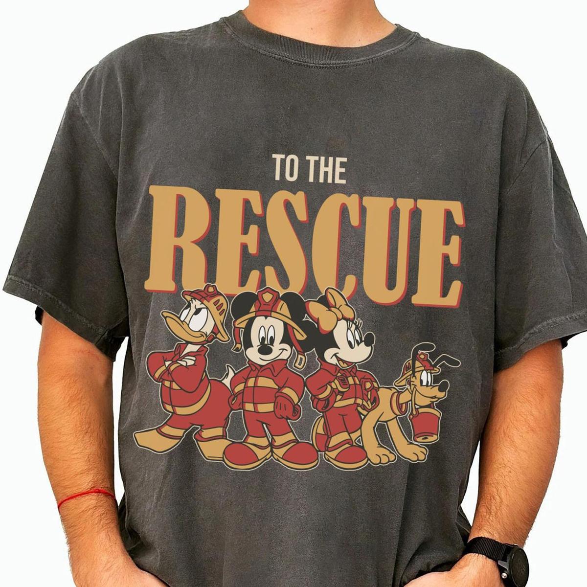 Mickey And Friends Firefighters To The Rescue Shirt 2