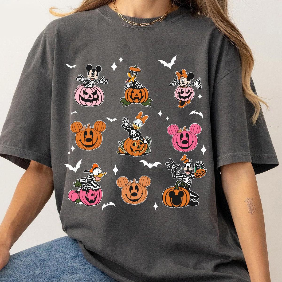 Mickey And Friends Halloween Pumpkin Autumn Fall Season Shirt 1