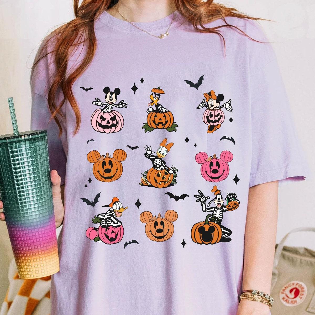 Mickey And Friends Halloween Pumpkin Autumn Fall Season Shirt 2