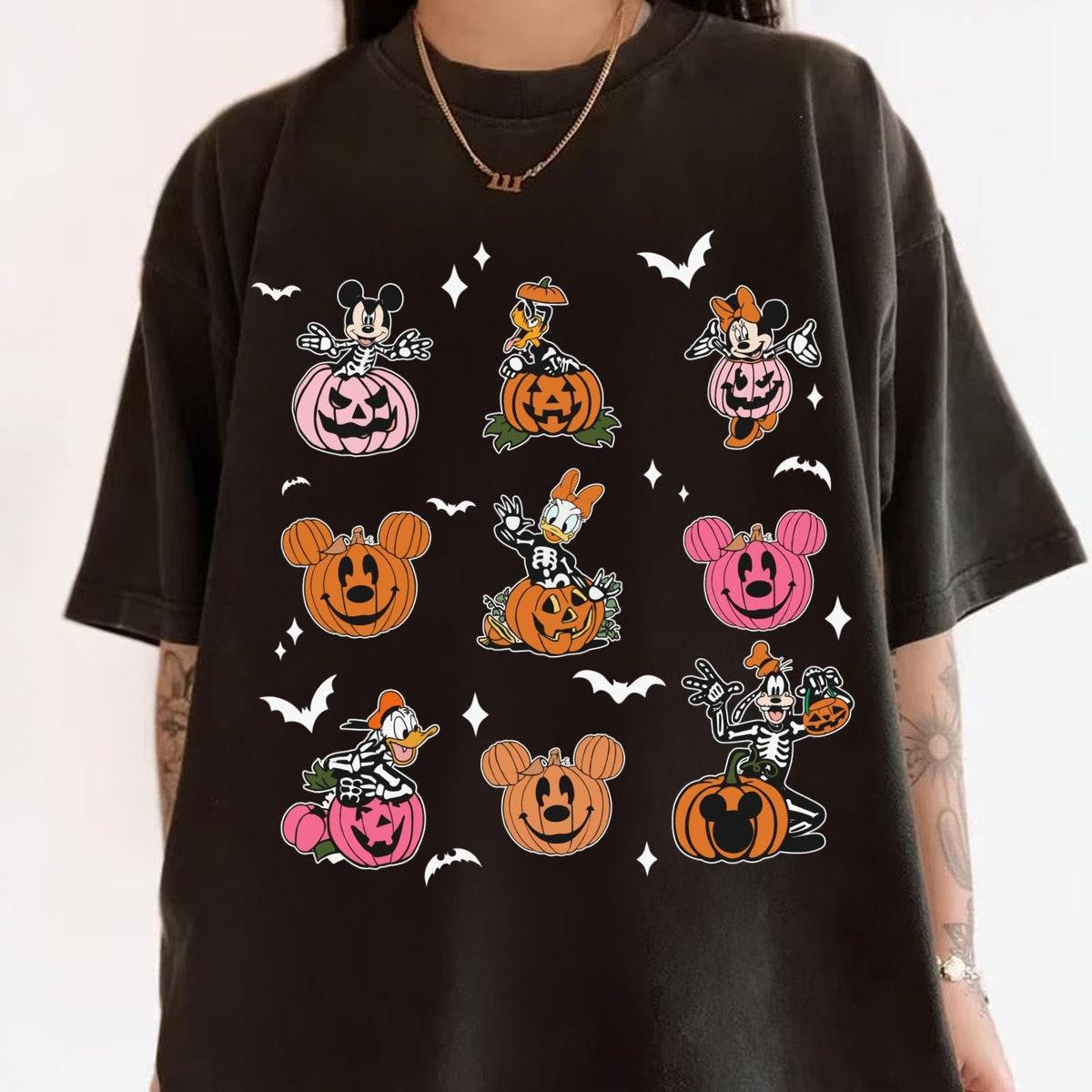 Mickey And Friends Halloween Pumpkin Autumn Fall Season Shirt 3