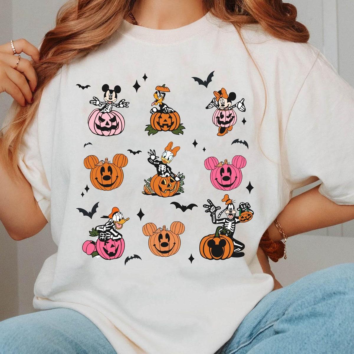 Mickey And Friends Halloween Pumpkin Autumn Fall Season Shirt 4