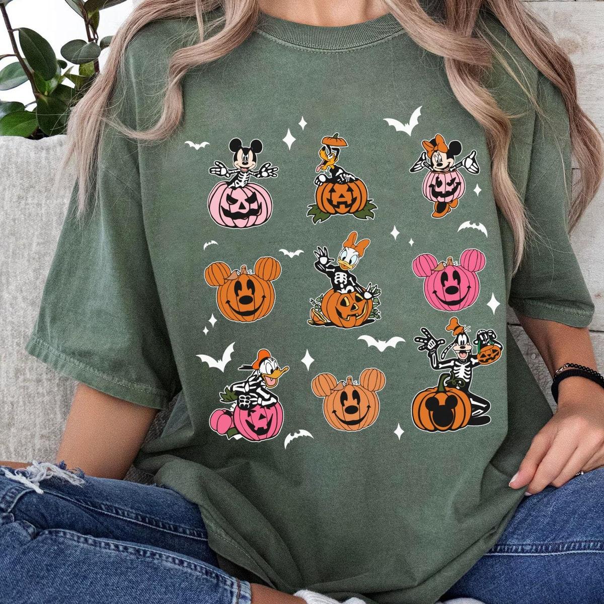 Mickey And Friends Halloween Pumpkin Autumn Fall Season Shirt 5