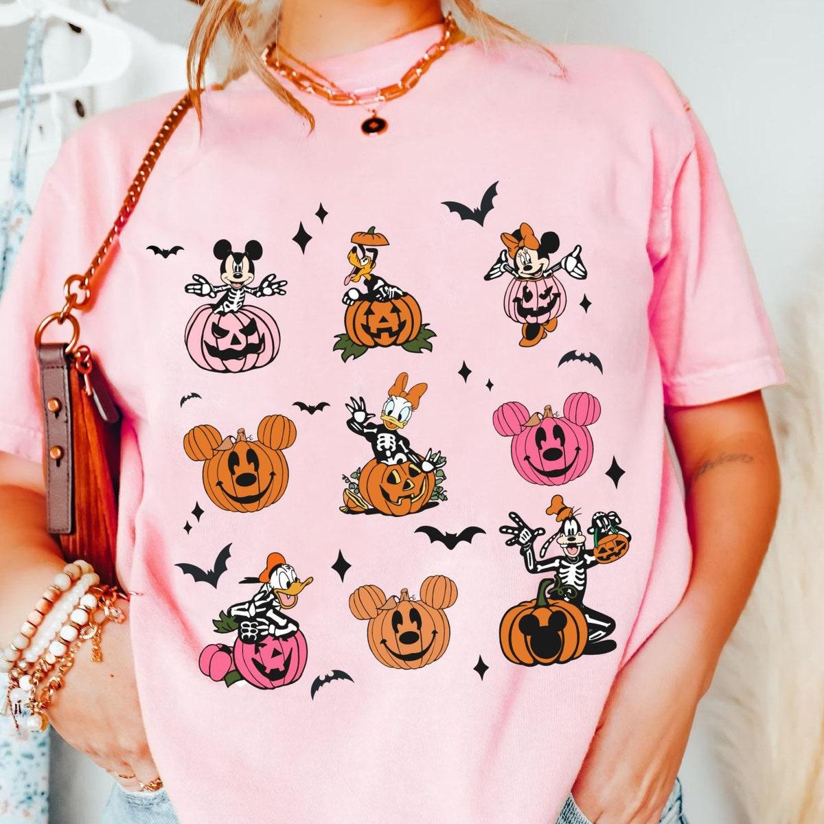 Mickey And Friends Halloween Pumpkin Autumn Fall Season Shirt 6