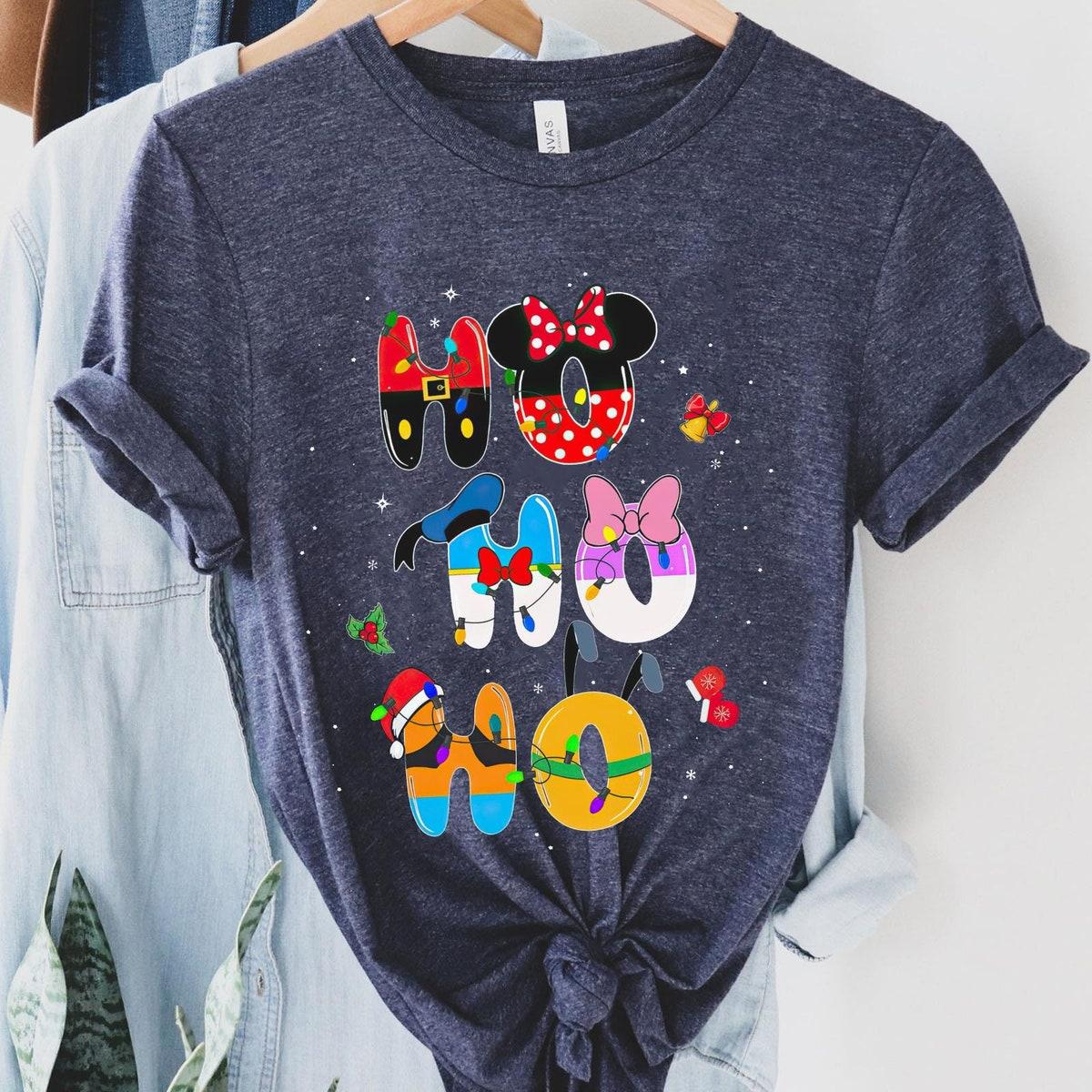 Mickey And Friends Ho Ho Ho Disney Christmas Party Shirt 3