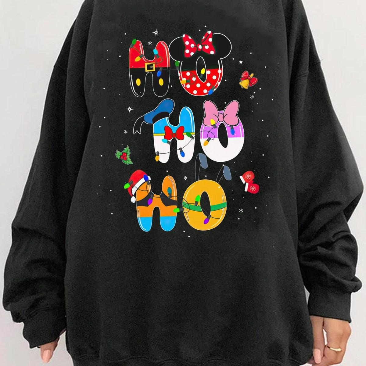 Mickey And Friends Ho Ho Ho Disney Christmas Party Shirt 4