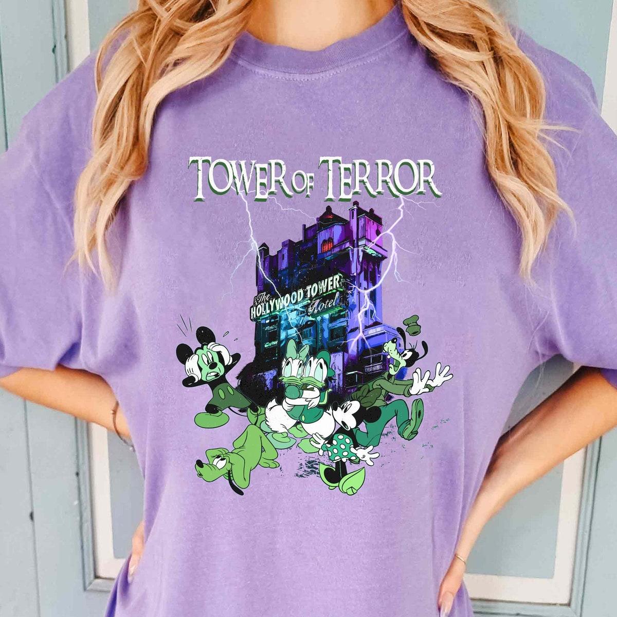 Mickey And Friends Hollywood Tower Hotel Shirt 2