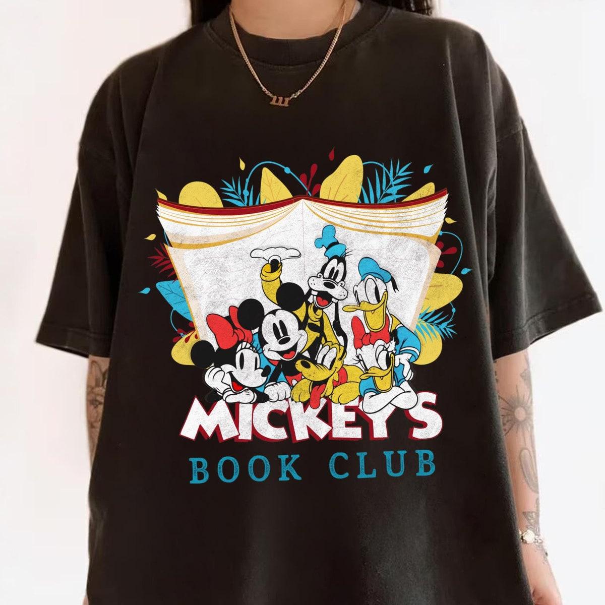 Mickey And Friends Mickey's Book Club Book Lovers Shirt 1