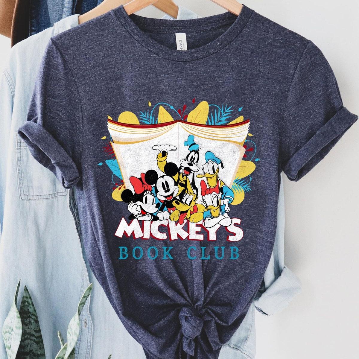 Mickey And Friends Mickey's Book Club Book Lovers Shirt 4