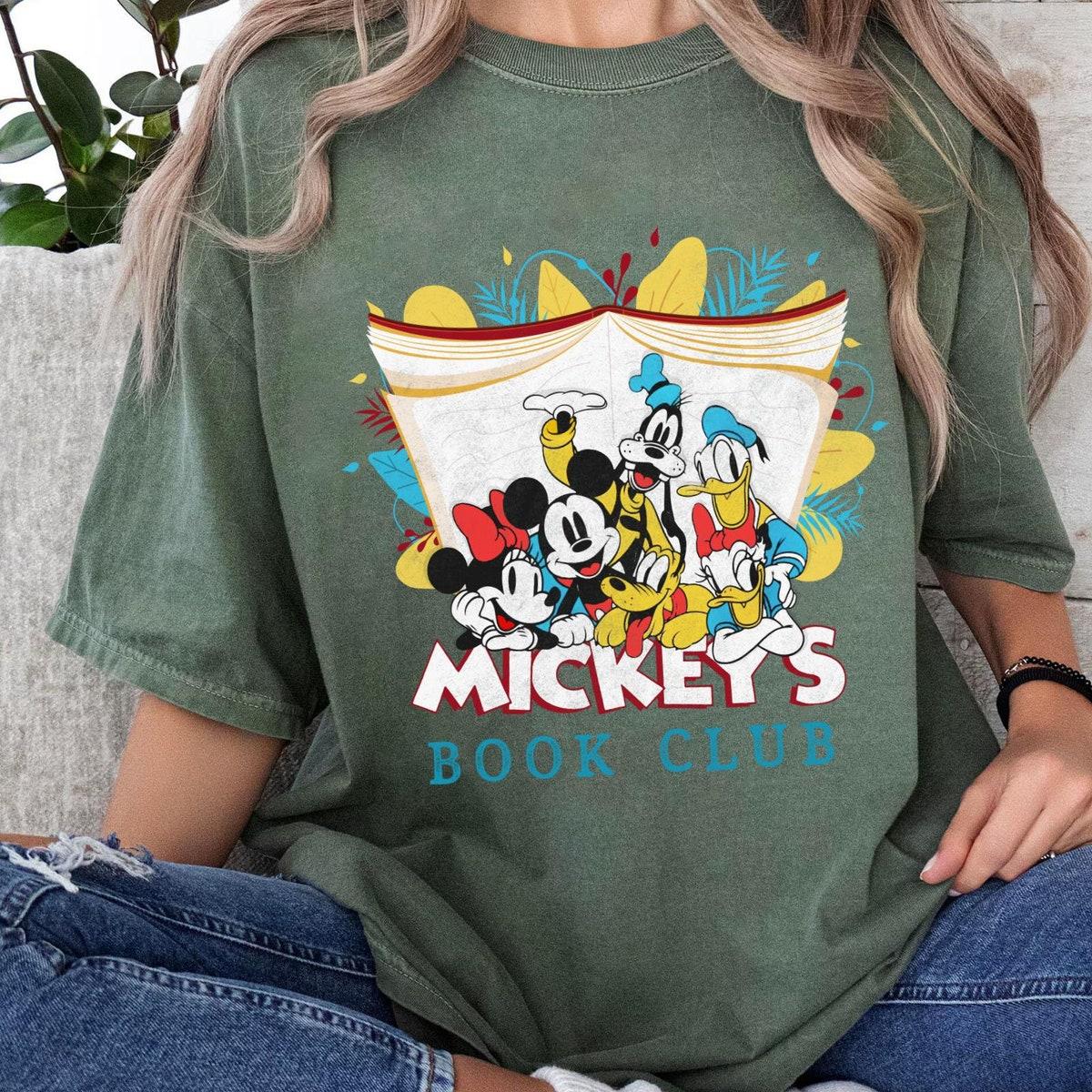 Mickey And Friends Mickey's Book Club Book Lovers Shirt 5