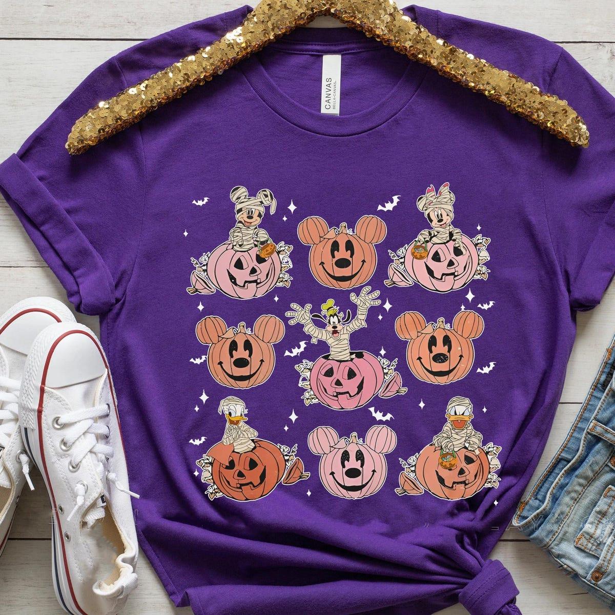 Mickey And Friends Mummy Halloween Pumpkin Shirt 1