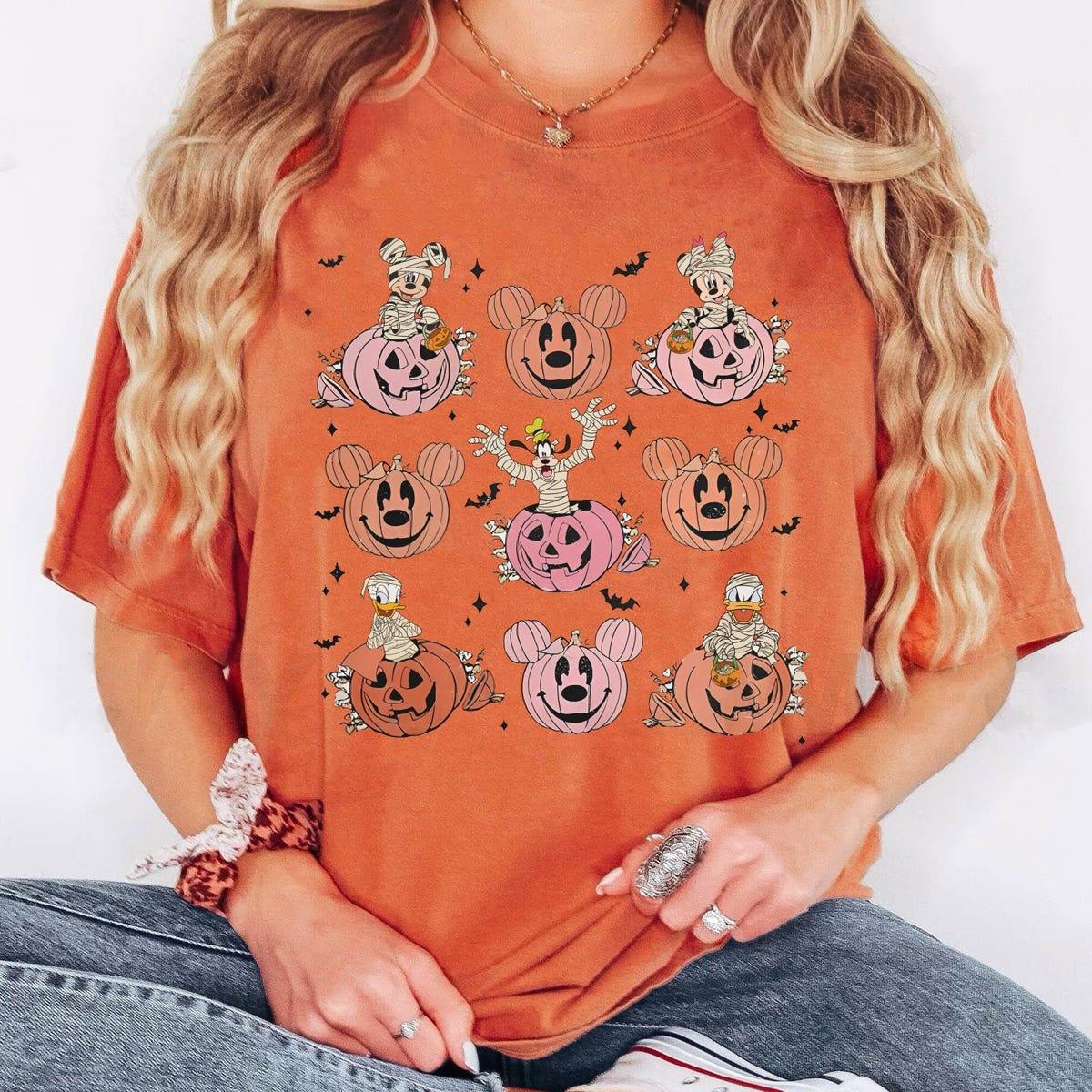 Mickey And Friends Mummy Halloween Pumpkin Shirt 2