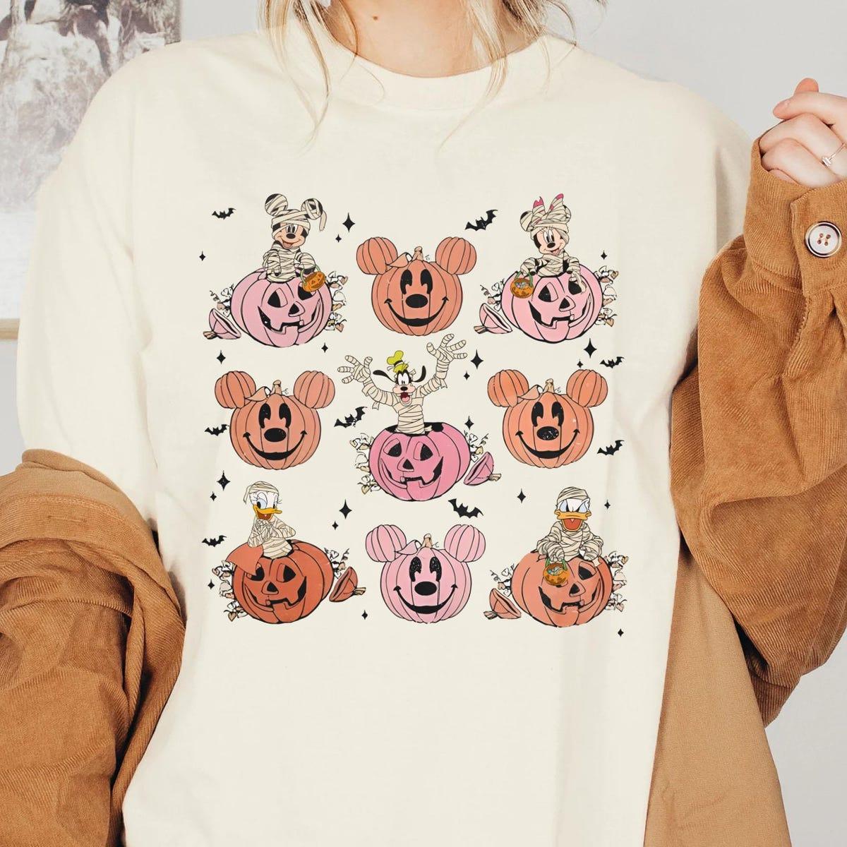 Mickey And Friends Mummy Halloween Pumpkin Shirt 3