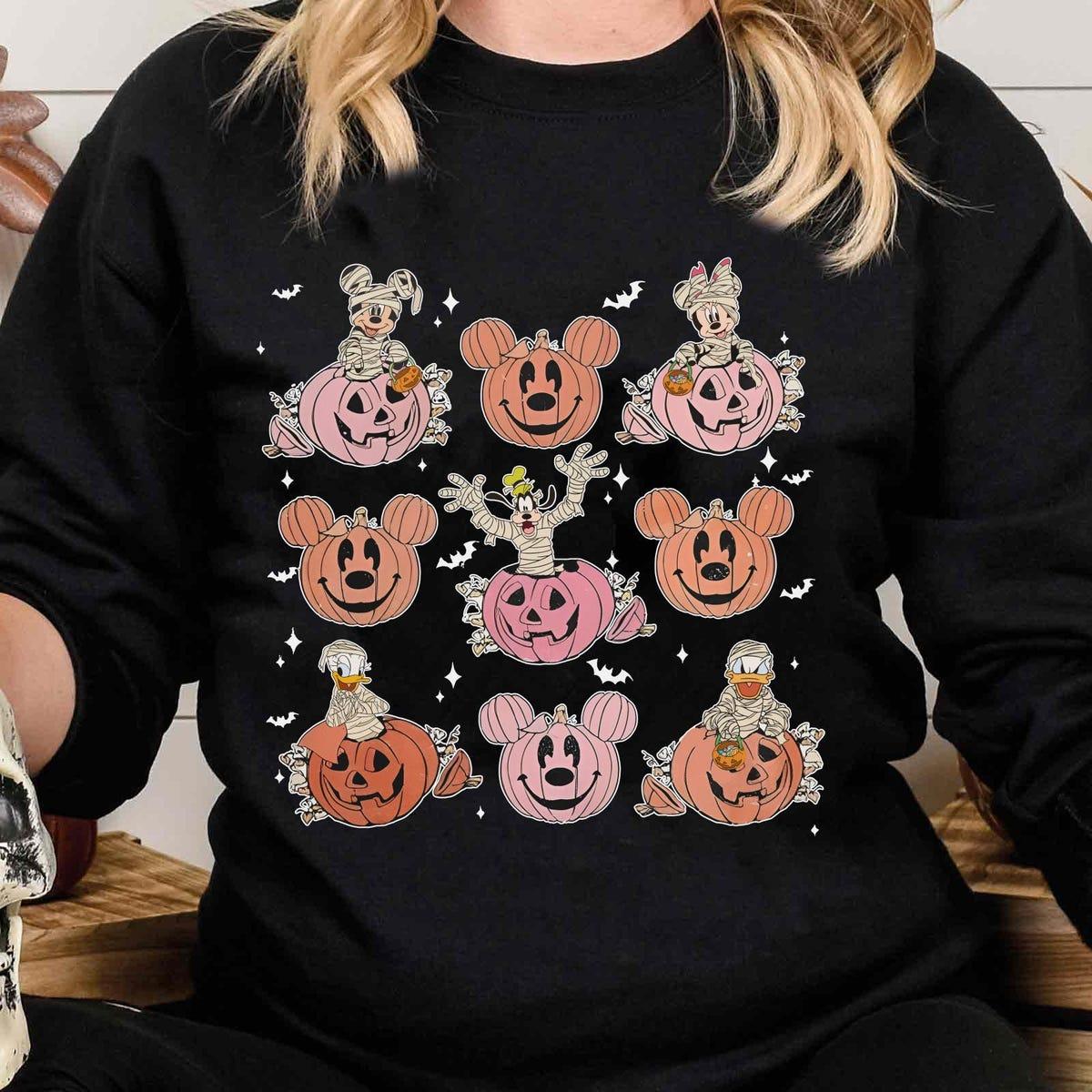 Mickey And Friends Mummy Halloween Pumpkin Shirt 4