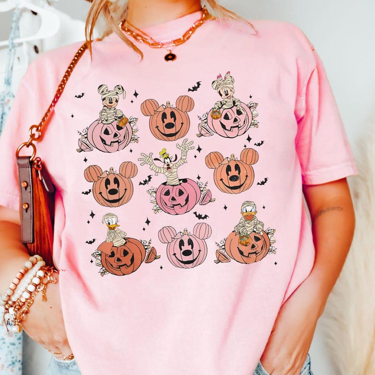 Mickey And Friends Mummy Halloween Pumpkin Shirt 5