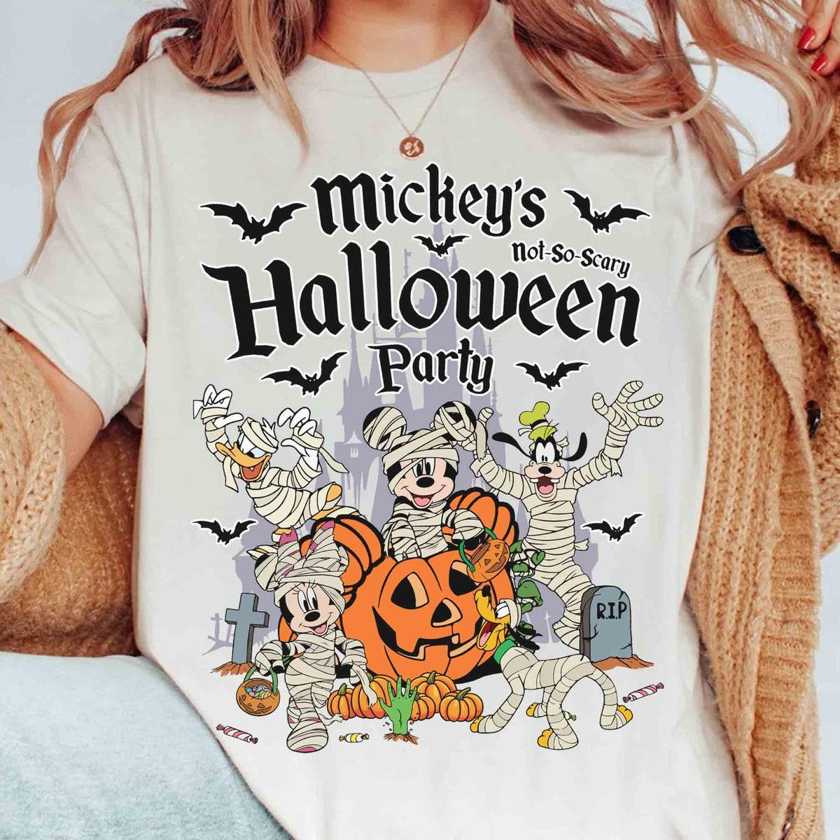 Mickey And Friends Mummy Pumpkin Halloween Shirt 2