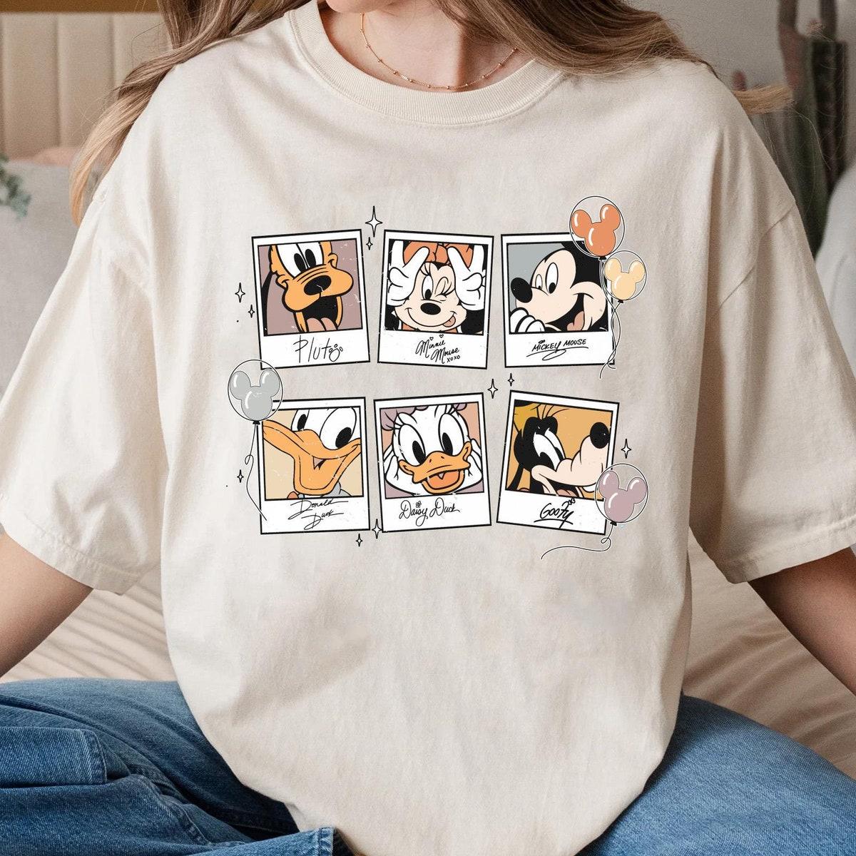 Mickey And Friends Polaroid Disney Friends Shirt 1