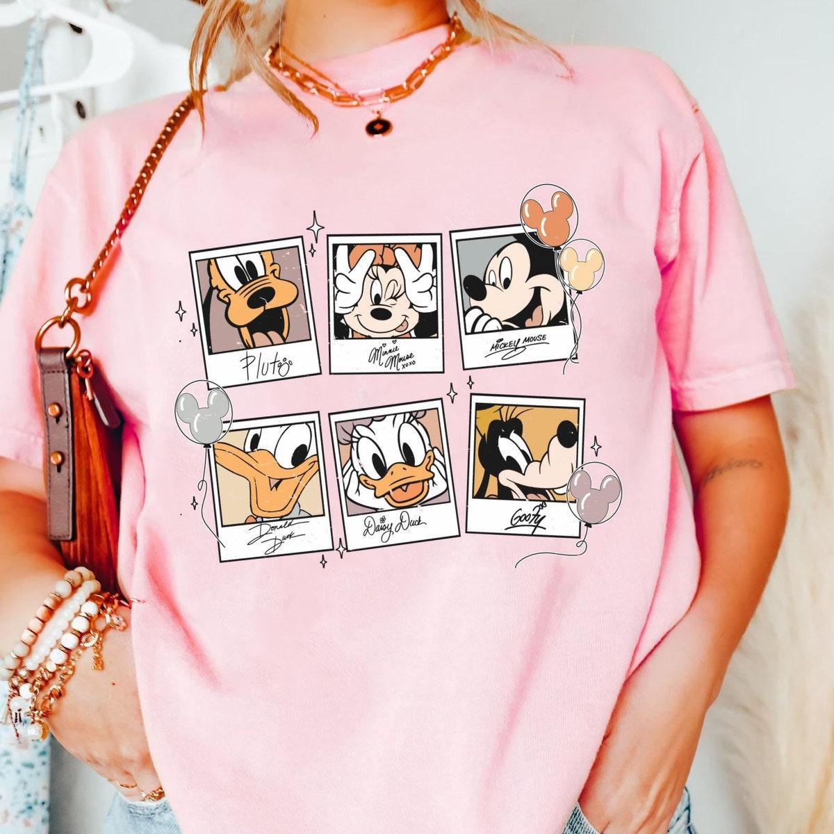 Mickey And Friends Polaroid Disney Friends Shirt 2