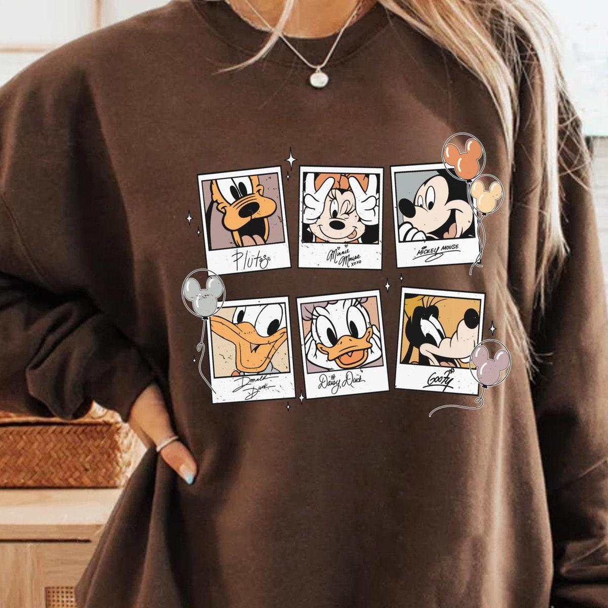 Mickey And Friends Polaroid Disney Friends Shirt 3