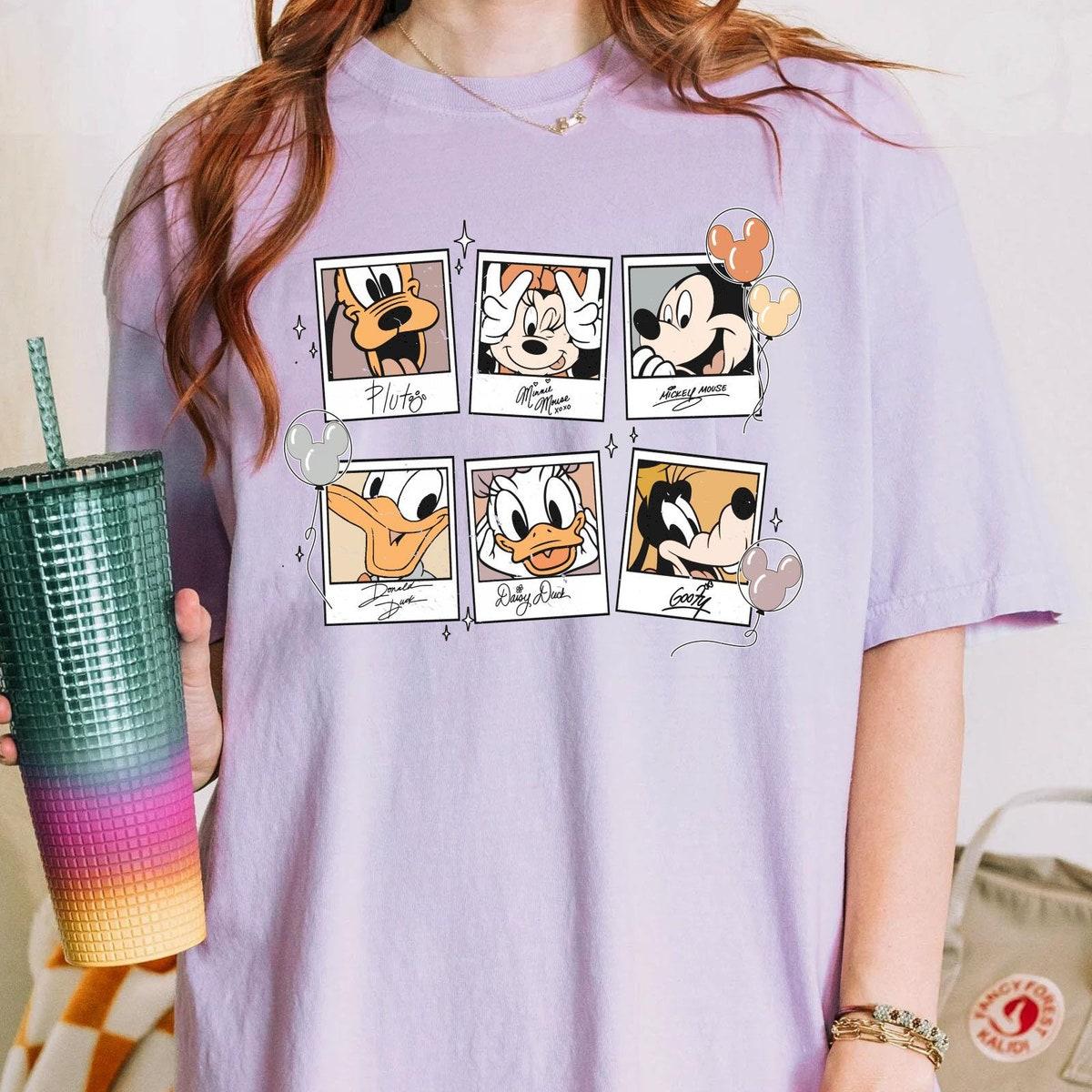 Mickey And Friends Polaroid Disney Friends Shirt 5